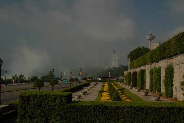 the strolling boulevard on the Canadian side